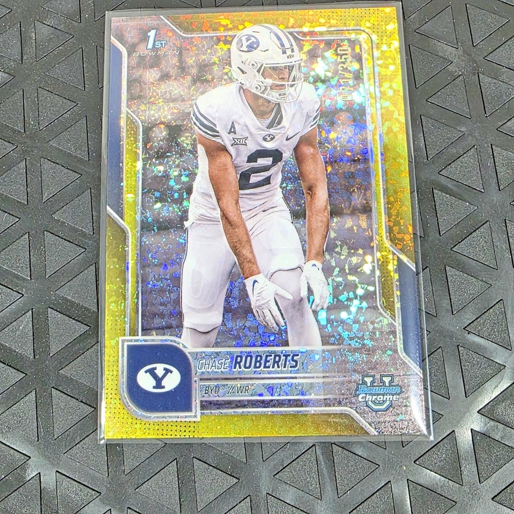 Chase Roberts #51 Bowman Chrome 2025 Yellow Mini Diamond Refractor #/350